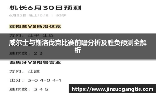 K1体育威尔士与斯洛伐克比赛前瞻分析及胜负预测全解析
